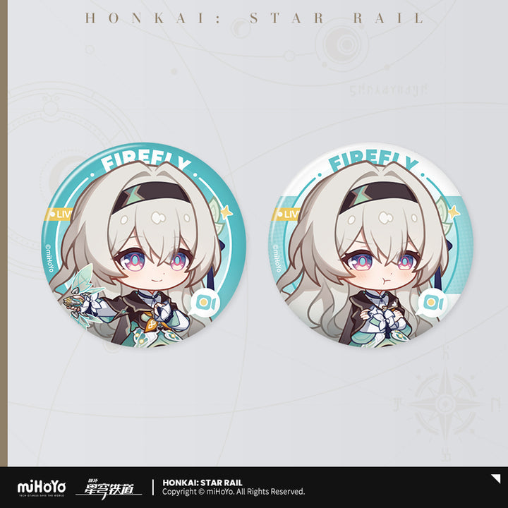 Honkai: Star Rail Owlbert’s Reception Room: Character Badge Set-Firefly-miHoYo-Ace Cards & Collectibles