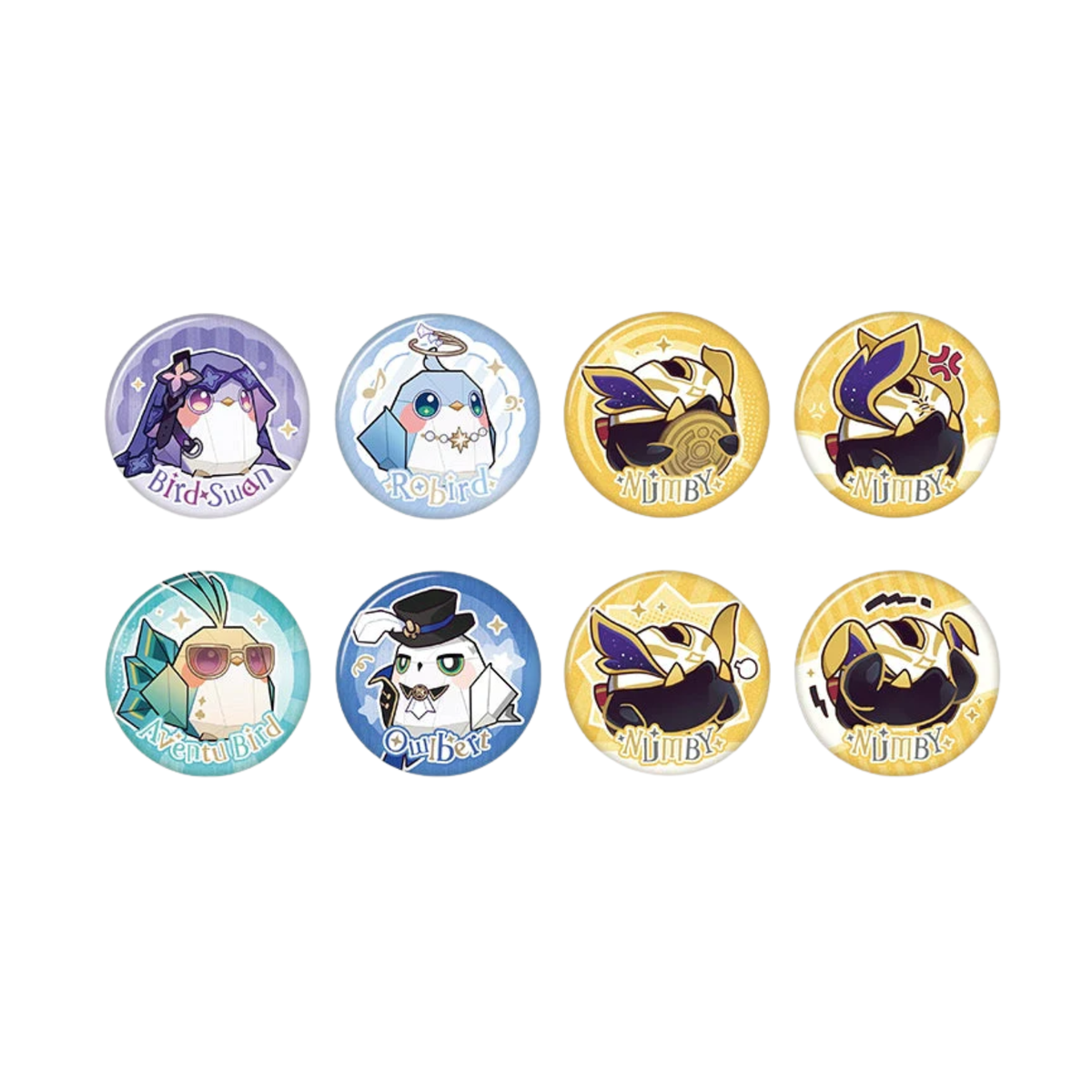 Honkai: Star Rail Owlbert’s Reception Room: Mini Badge Set-Numby Set-miHoYo-Ace Cards & Collectibles