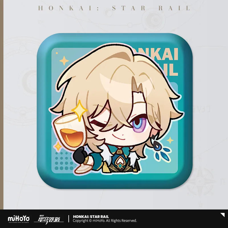 Honkai: Star Rail Pom-Pom Gallery Square Badge Series-Aventurine-miHoYo-Ace Cards &amp; Collectibles