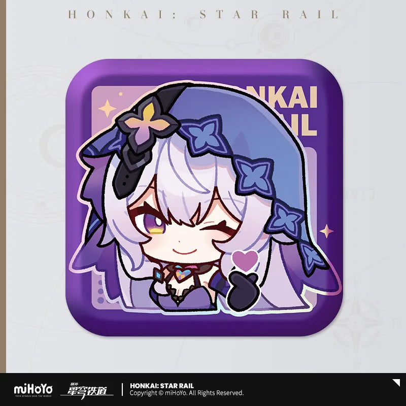 Honkai: Star Rail Pom-Pom Gallery Square Badge Series-Black Swan-miHoYo-Ace Cards &amp; Collectibles