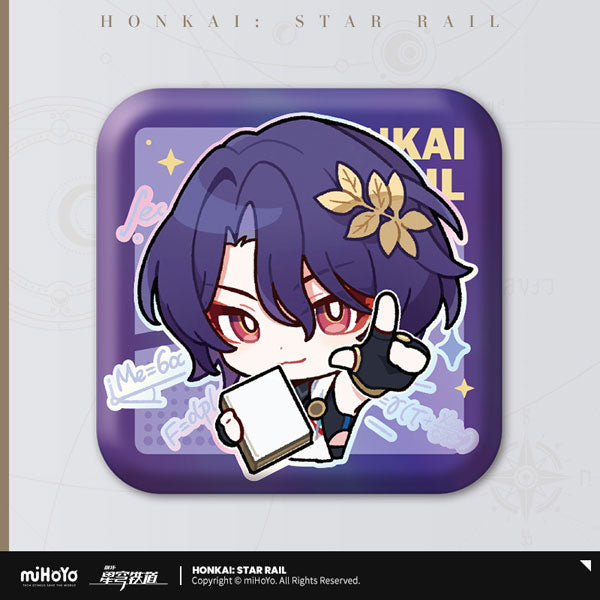 Honkai: Star Rail Pom-Pom Gallery Square Badge Series-Dr. Ratio-miHoYo-Ace Cards &amp; Collectibles