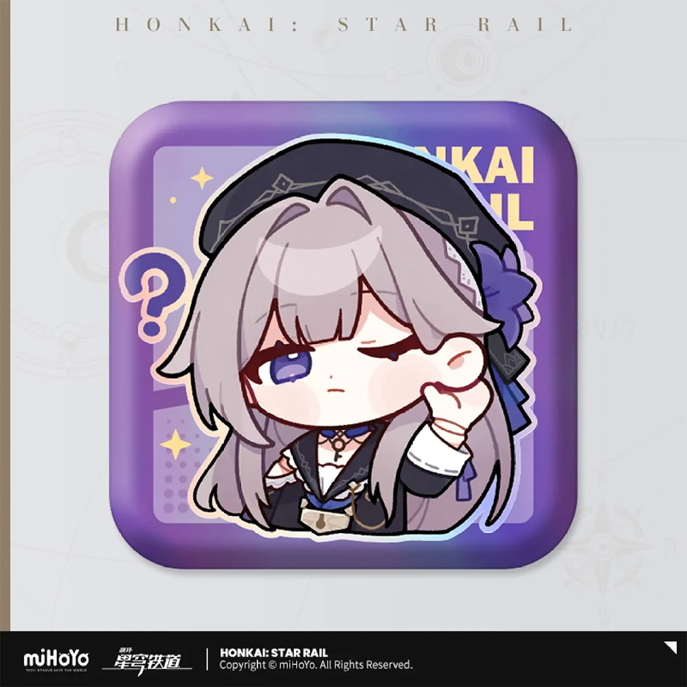Honkai: Star Rail Pom-Pom Gallery Square Badge Series-Herta-miHoYo-Ace Cards &amp; Collectibles