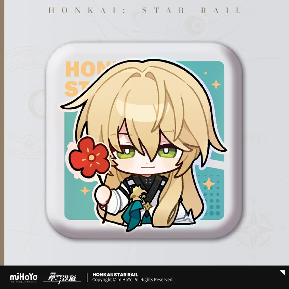 Honkai: Star Rail Pom-Pom Gallery Square Badge Series-Luocha-miHoYo-Ace Cards &amp; Collectibles