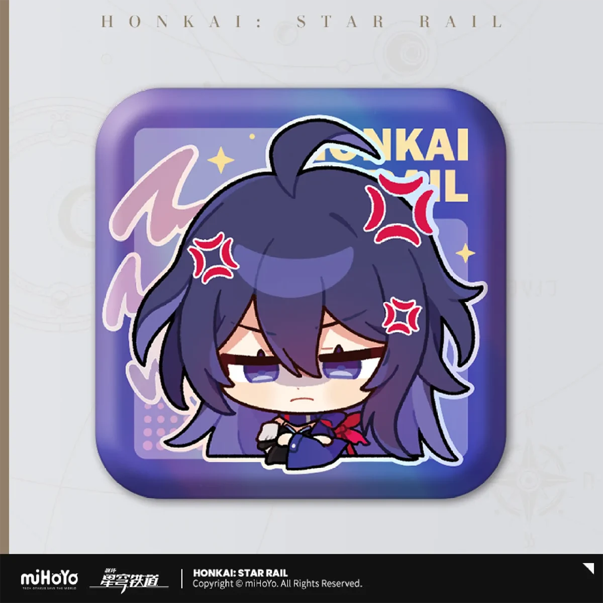 Honkai: Star Rail Pom-Pom Gallery Square Badge Series-Seele-miHoYo-Ace Cards &amp; Collectibles