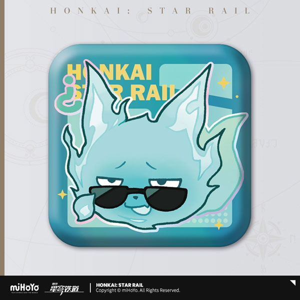 Honkai: Star Rail Pom-Pom Gallery Square Badge Series-Tail-miHoYo-Ace Cards &amp; Collectibles