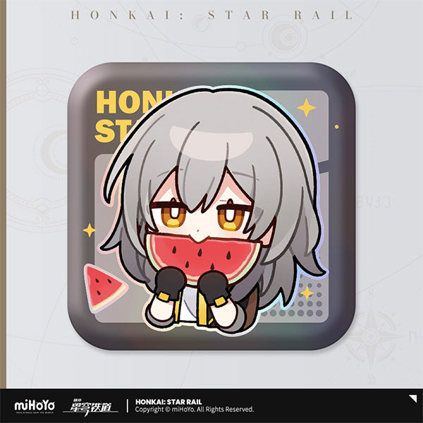 Honkai: Star Rail Pom-Pom Gallery Square Badge Series-Trailblazer/F-miHoYo-Ace Cards &amp; Collectibles
