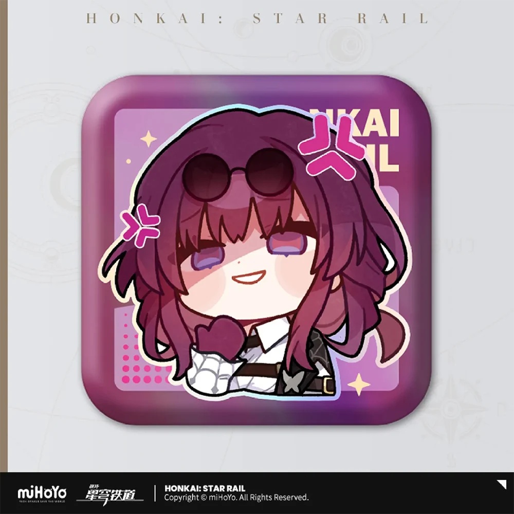Honkai: Star Rail Pom-Pom Gallery Square Badge Series-Trailblazer/M-miHoYo-Ace Cards & Collectibles
