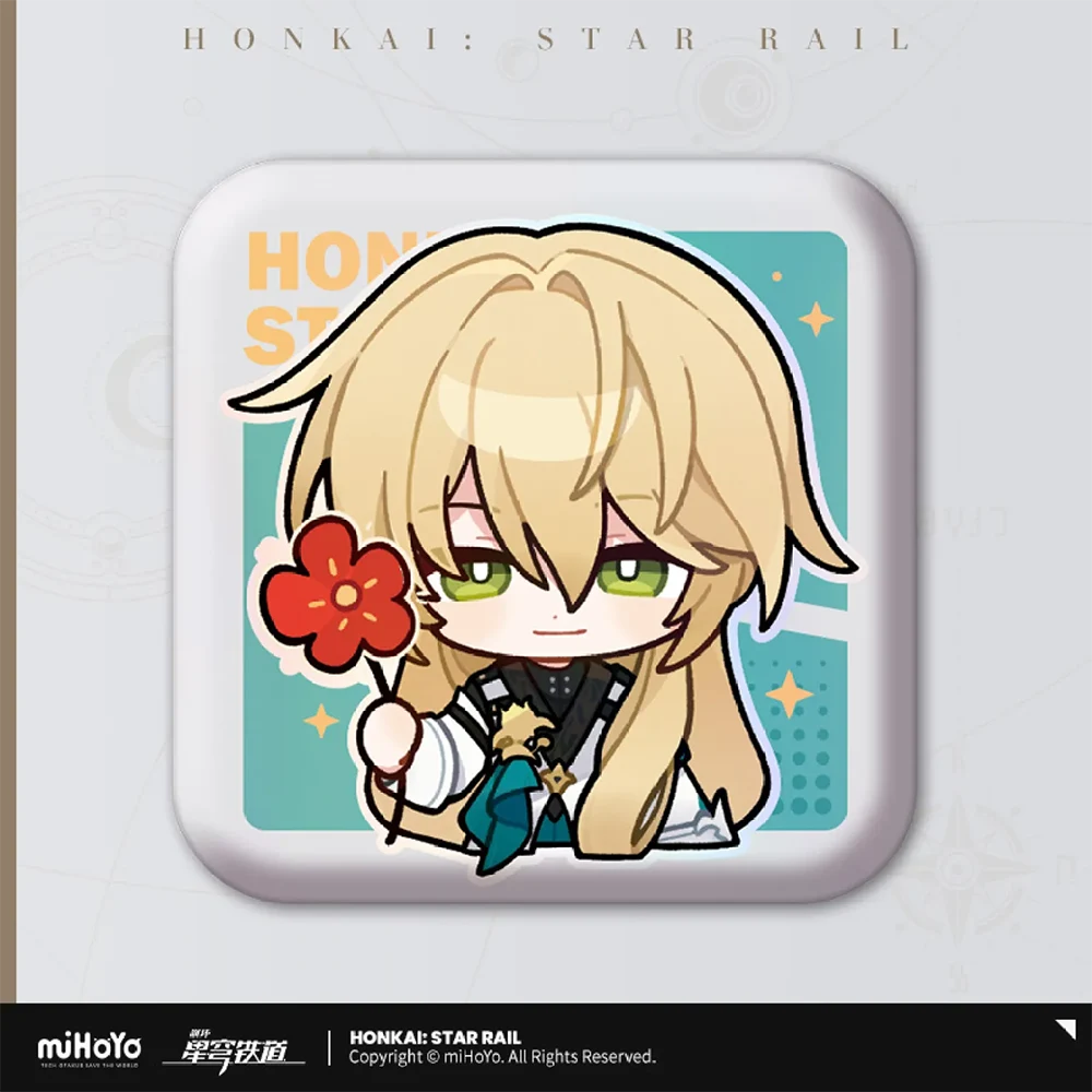 Honkai: Star Rail Pom-Pom Gallery Square Badge Series-Trailblazer/M-miHoYo-Ace Cards & Collectibles