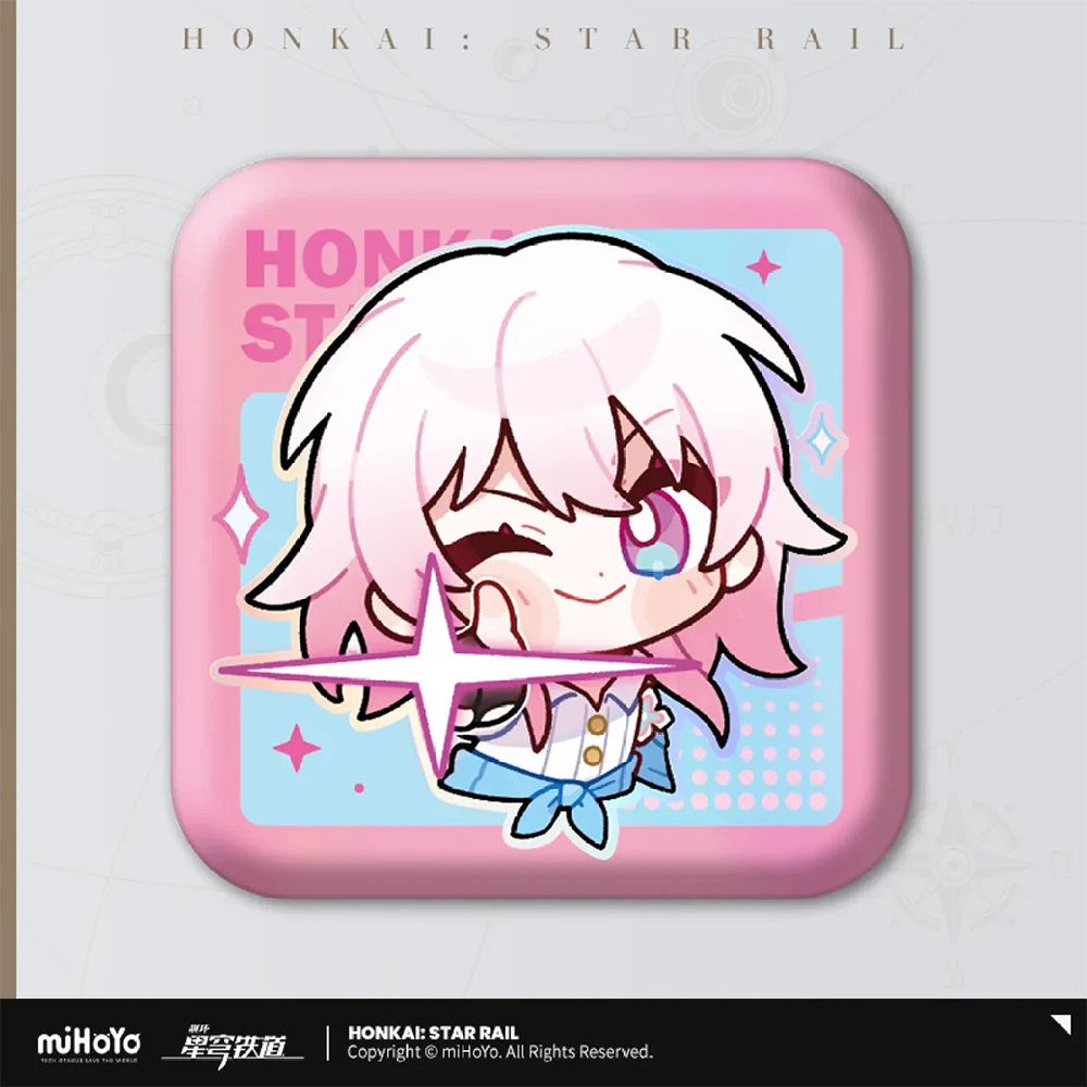 Honkai: Star Rail Pom-Pom Gallery Square Badge Series-Trailblazer/M-miHoYo-Ace Cards & Collectibles