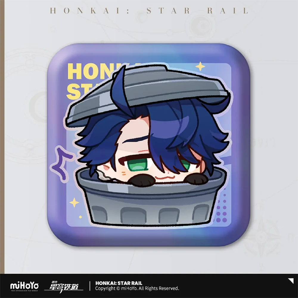 Honkai: Star Rail Pom-Pom Gallery Square Badge Series-Trailblazer/M-miHoYo-Ace Cards & Collectibles