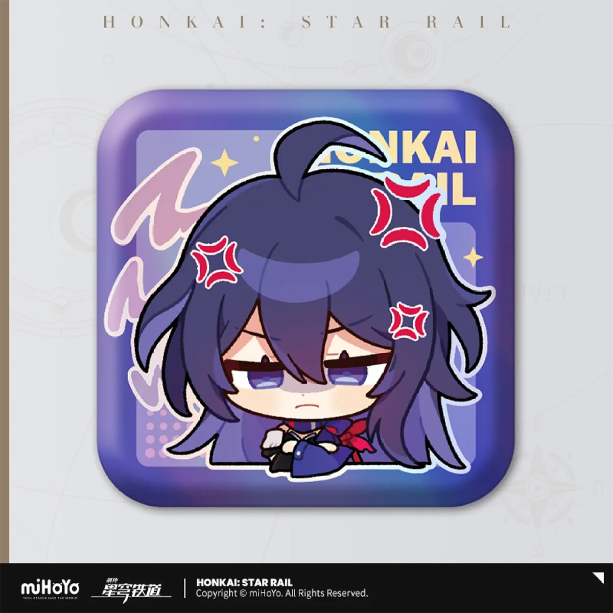 Honkai: Star Rail Pom-Pom Gallery Square Badge Series-Trailblazer/M-miHoYo-Ace Cards & Collectibles