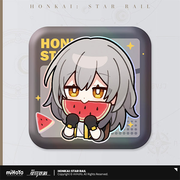 Honkai: Star Rail Pom-Pom Gallery Square Badge Series-Trailblazer/M-miHoYo-Ace Cards & Collectibles