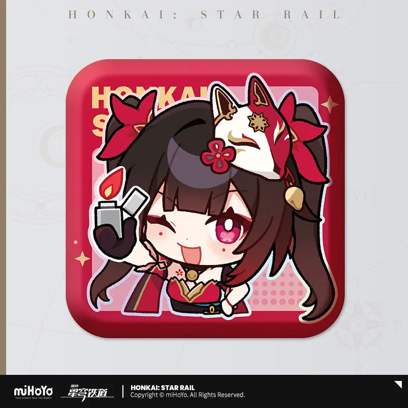 Honkai: Star Rail Pom-Pom Gallery Square Badge Series-Trailblazer/M-miHoYo-Ace Cards & Collectibles