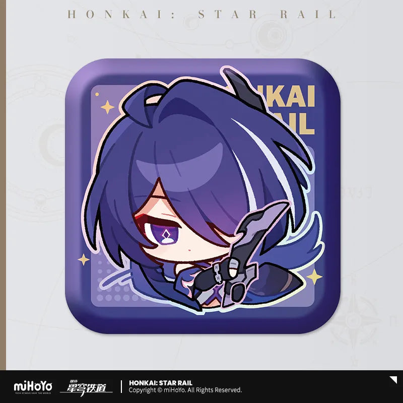 Honkai: Star Rail Pom-Pom Gallery Square Badge Series-Trailblazer/M-miHoYo-Ace Cards & Collectibles