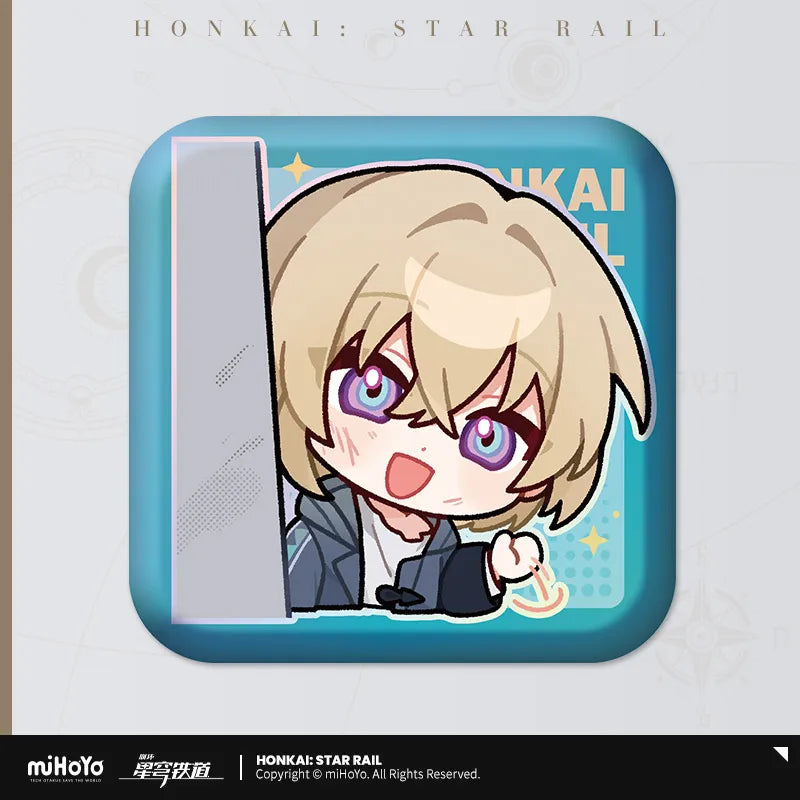 Honkai: Star Rail Pom-Pom Gallery Square Badge Series-Trailblazer/M-miHoYo-Ace Cards & Collectibles
