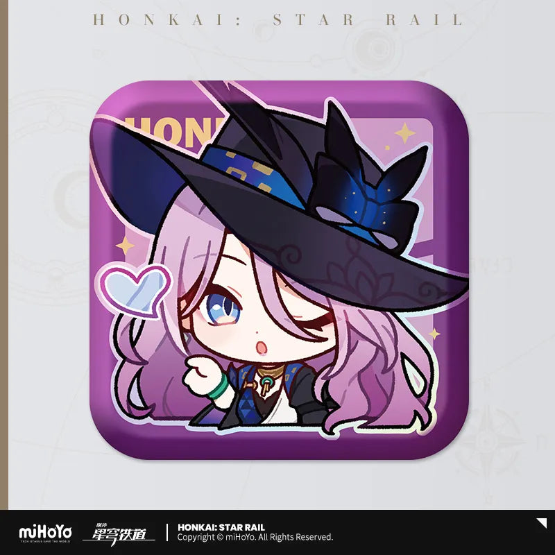 Honkai: Star Rail Pom-Pom Gallery Square Badge Series-Trailblazer/M-miHoYo-Ace Cards & Collectibles