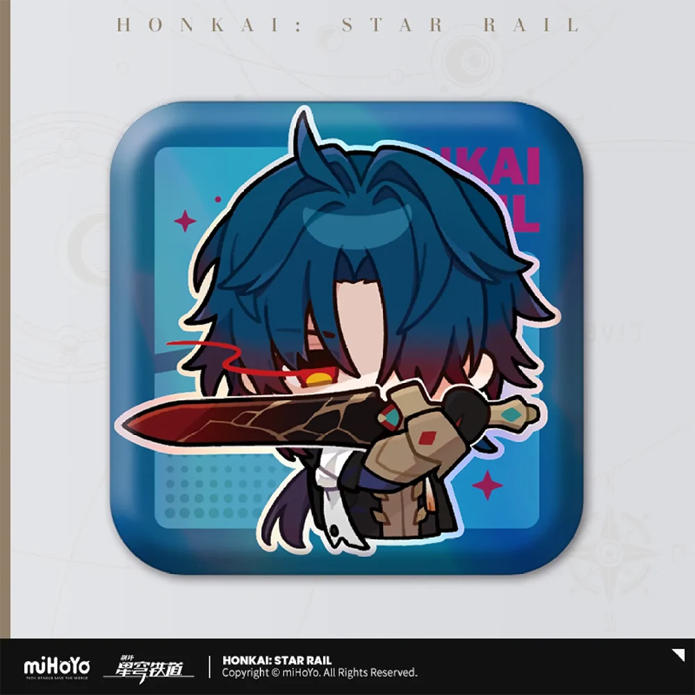 Honkai: Star Rail Pom-Pom Gallery Square Badge Series-Trailblazer/M-miHoYo-Ace Cards & Collectibles