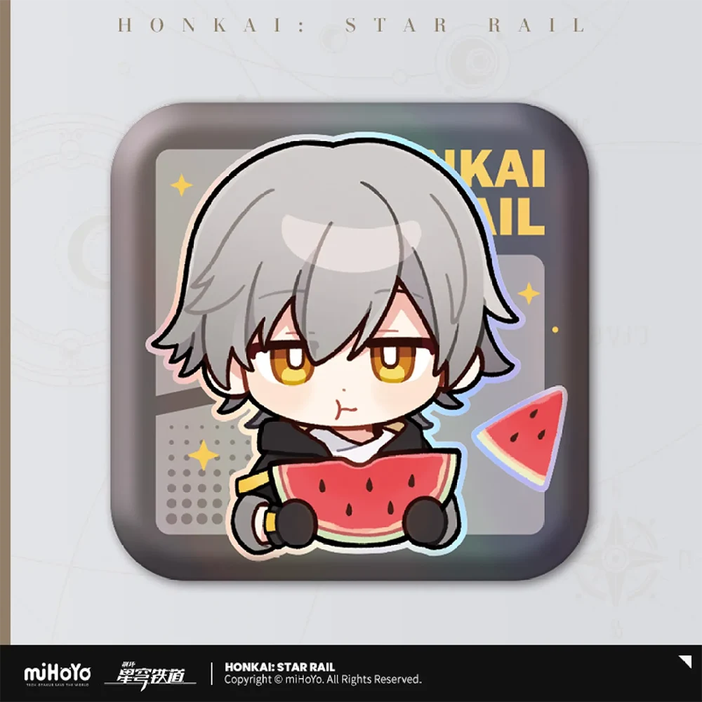 Honkai: Star Rail Pom-Pom Gallery Square Badge Series-Trailblazer/M-miHoYo-Ace Cards &amp; Collectibles