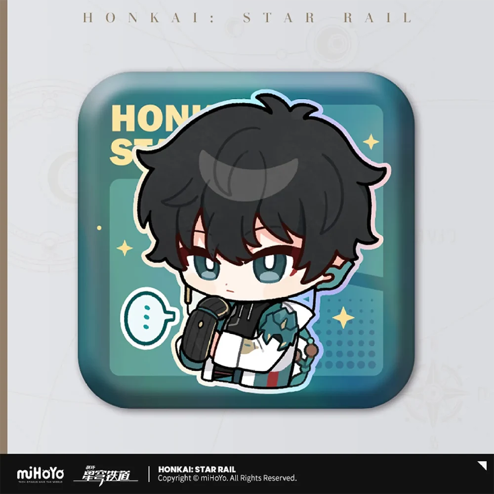 Honkai: Star Rail Pom-Pom Gallery Square Badge Series-Trailblazer/M-miHoYo-Ace Cards & Collectibles