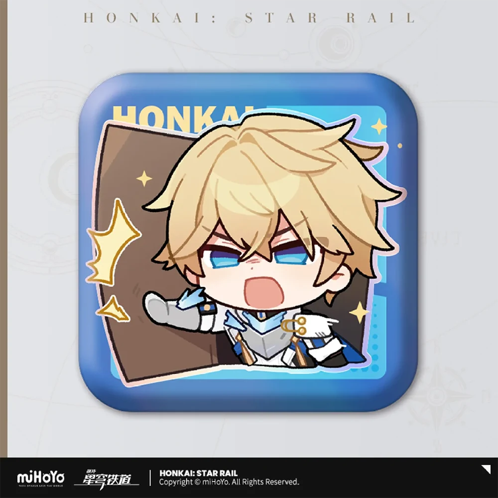 Honkai: Star Rail Pom-Pom Gallery Square Badge Series-Trailblazer/M-miHoYo-Ace Cards & Collectibles