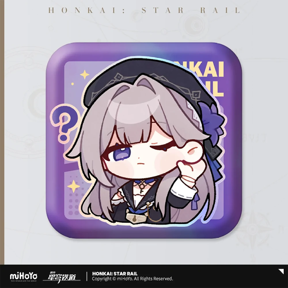 Honkai: Star Rail Pom-Pom Gallery Square Badge Series-Trailblazer/M-miHoYo-Ace Cards & Collectibles