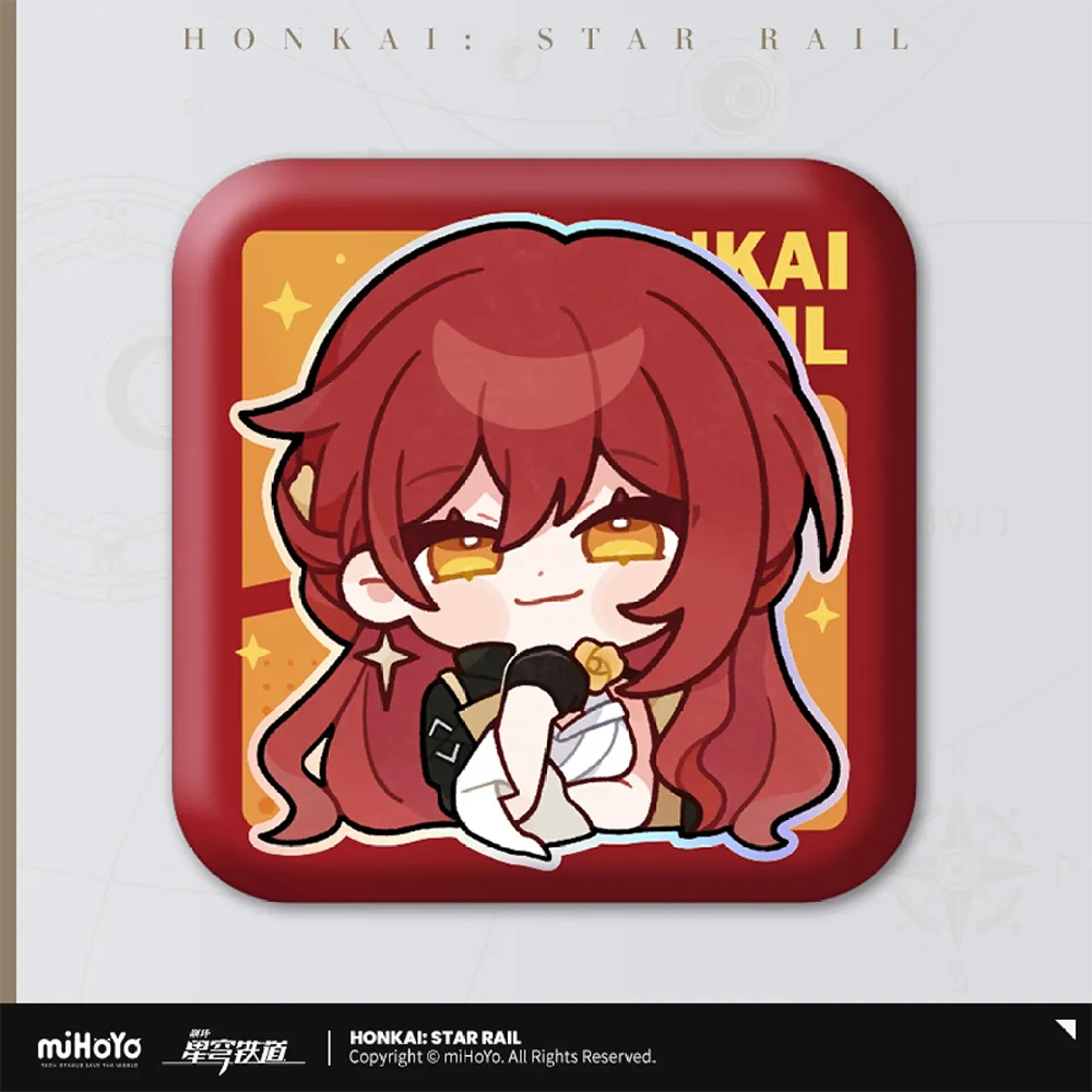 Honkai: Star Rail Pom-Pom Gallery Square Badge Series-Trailblazer/M-miHoYo-Ace Cards & Collectibles