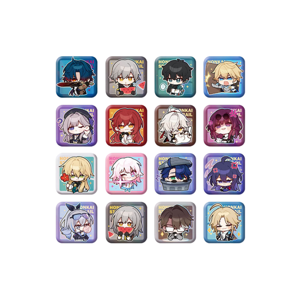 Honkai: Star Rail Pom-Pom Gallery Square Badge Series-Trailblazer/M-miHoYo-Ace Cards & Collectibles