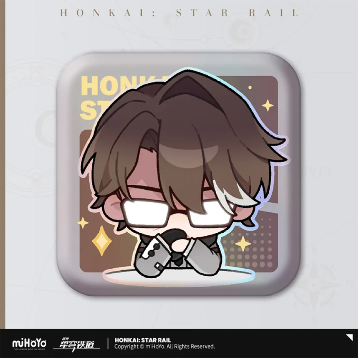 Honkai: Star Rail Pom-Pom Gallery Square Badge Series-Trailblazer/M-miHoYo-Ace Cards & Collectibles