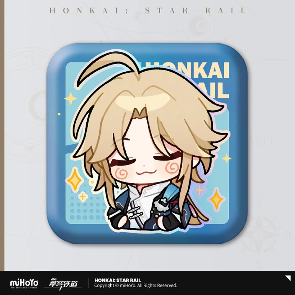 Honkai: Star Rail Pom-Pom Gallery Square Badge Series-Yanqing-miHoYo-Ace Cards &amp; Collectibles