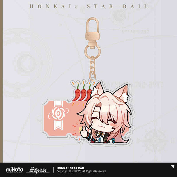 Honkai: Star Rail Pom-Pom Gallery Sticker Keychain-Jiaoqiu-miHoYo-Ace Cards & Collectibles