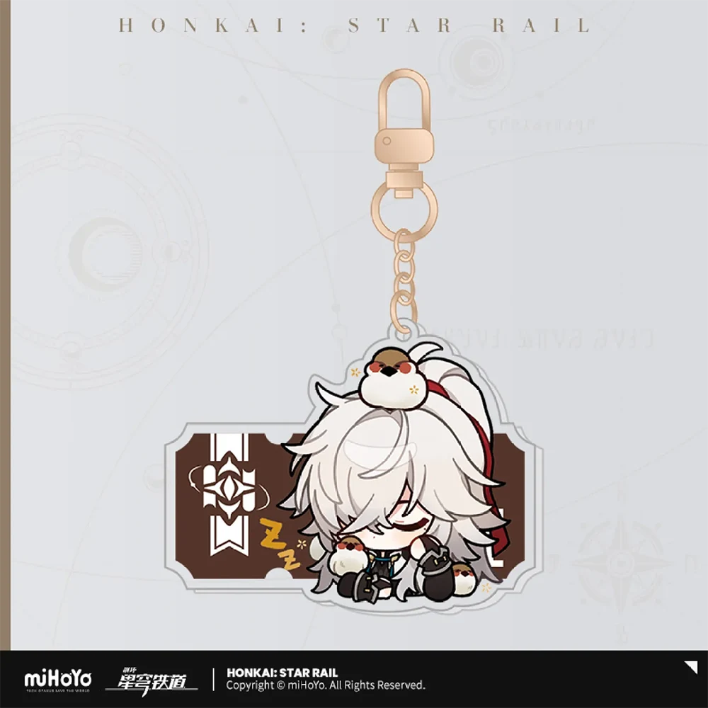 Honkai: Star Rail Pom-Pom Gallery Sticker Keychain-Jing Yuan-miHoYo-Ace Cards &amp; Collectibles