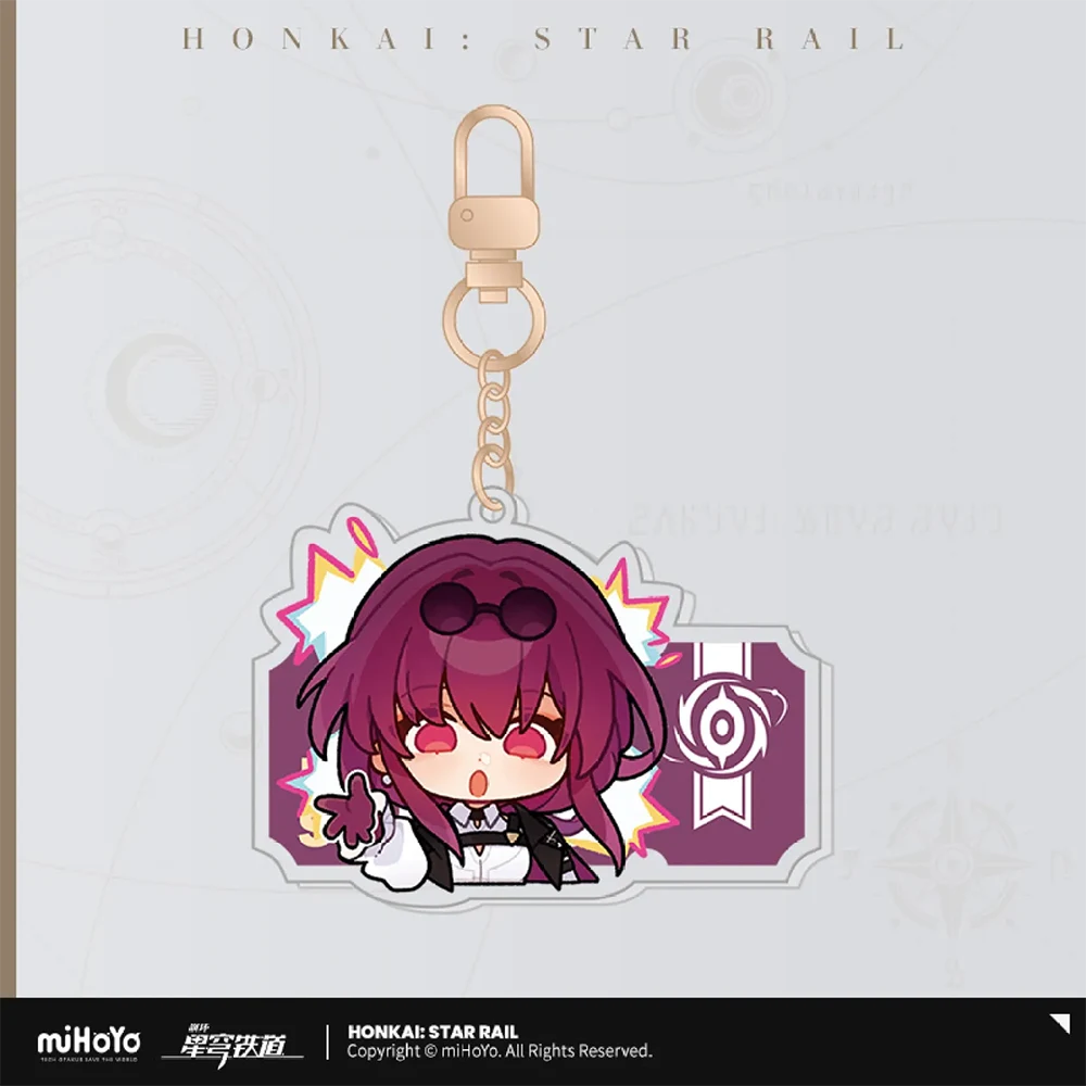 Honkai: Star Rail Pom-Pom Gallery Sticker Keychain-Kafka-miHoYo-Ace Cards & Collectibles