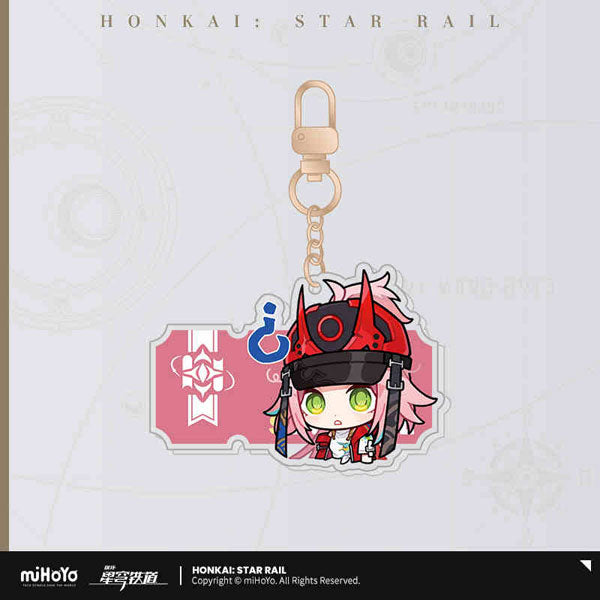 Honkai: Star Rail Pom-Pom Gallery Sticker Keychain-Rappa-miHoYo-Ace Cards & Collectibles