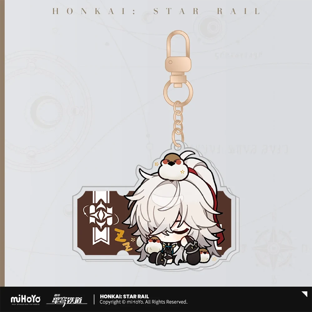 Honkai: Star Rail Pom-Pom Gallery Sticker Keychain-Trailblazer/M-miHoYo-Ace Cards & Collectibles