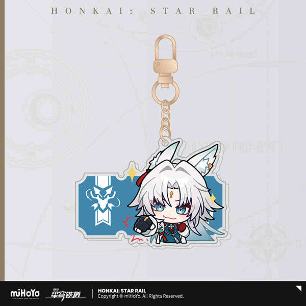 Honkai: Star Rail Pom-Pom Gallery Sticker Keychain-Trailblazer/M-miHoYo-Ace Cards & Collectibles