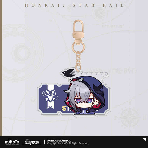 Honkai: Star Rail Pom-Pom Gallery Sticker Keychain-Trailblazer/M-miHoYo-Ace Cards & Collectibles
