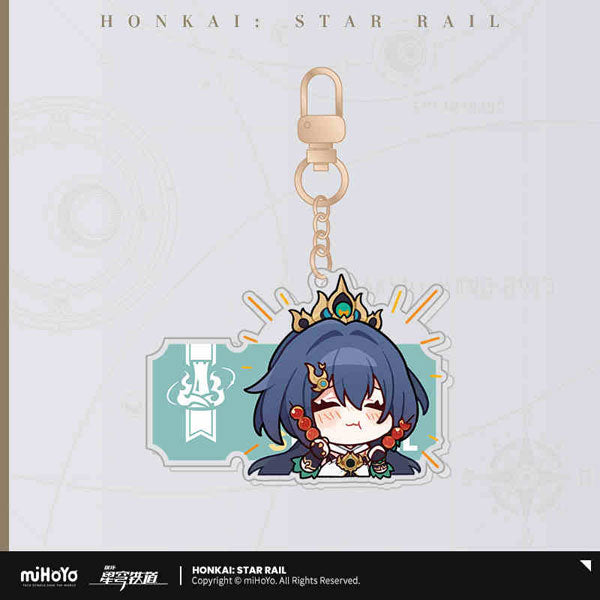 Honkai: Star Rail Pom-Pom Gallery Sticker Keychain-Trailblazer/M-miHoYo-Ace Cards & Collectibles
