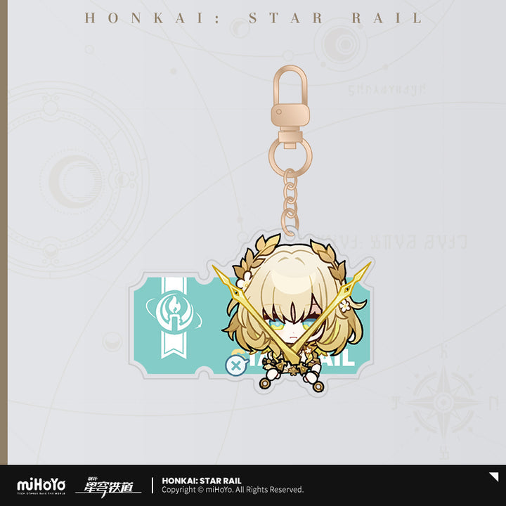 Honkai: Star Rail Pom-Pom Gallery Sticker Keychain-Trailblazer/M-miHoYo-Ace Cards & Collectibles