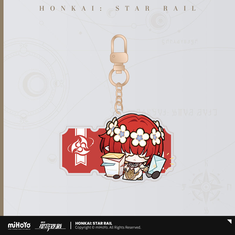 Honkai: Star Rail Pom-Pom Gallery Sticker Keychain-Trinnon-miHoYo-Ace Cards & Collectibles