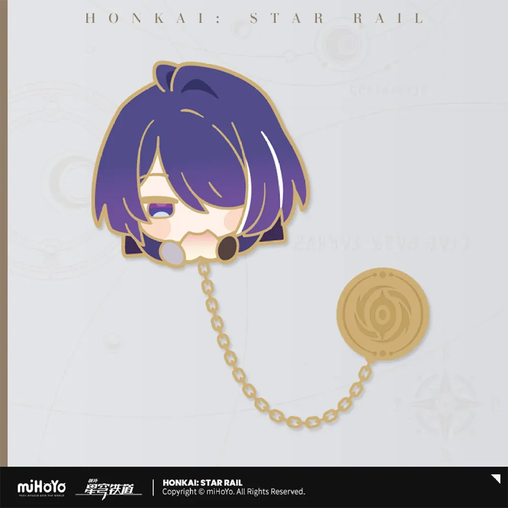 Honkai: Star Rail Pom-Pom Gallery Sticker Metal Badge-Acheron-A-miHoYo-Ace Cards & Collectibles