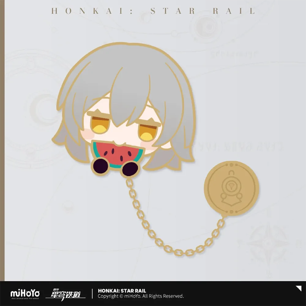 Honkai: Star Rail Pom-Pom Gallery Sticker Metal Badge-Black Swan-miHoYo-Ace Cards & Collectibles