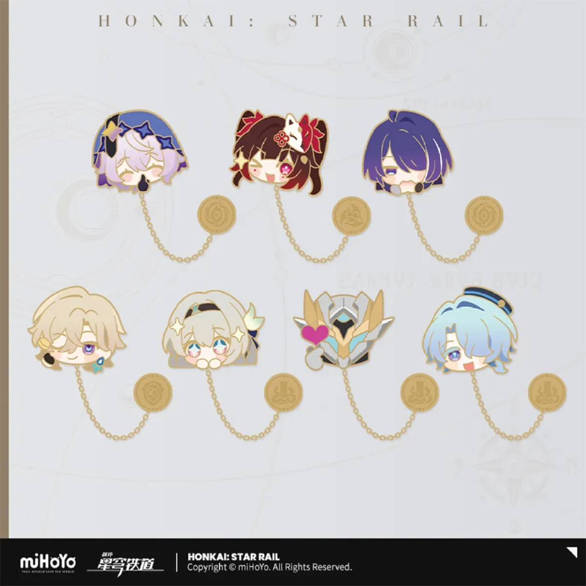 Honkai: Star Rail Pom-Pom Gallery Sticker Metal Badge-Black Swan-miHoYo-Ace Cards & Collectibles