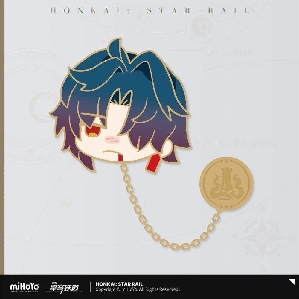 Honkai: Star Rail Pom-Pom Gallery Sticker Metal Badge-Black Swan-miHoYo-Ace Cards & Collectibles