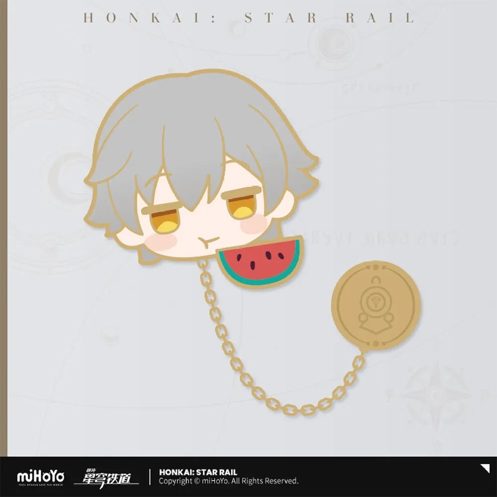 Honkai: Star Rail Pom-Pom Gallery Sticker Metal Badge-Black Swan-miHoYo-Ace Cards & Collectibles