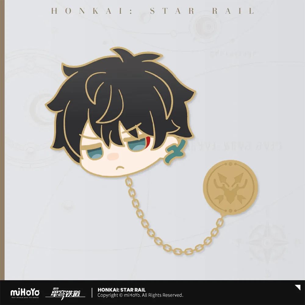 Honkai: Star Rail Pom-Pom Gallery Sticker Metal Badge-Black Swan-miHoYo-Ace Cards & Collectibles