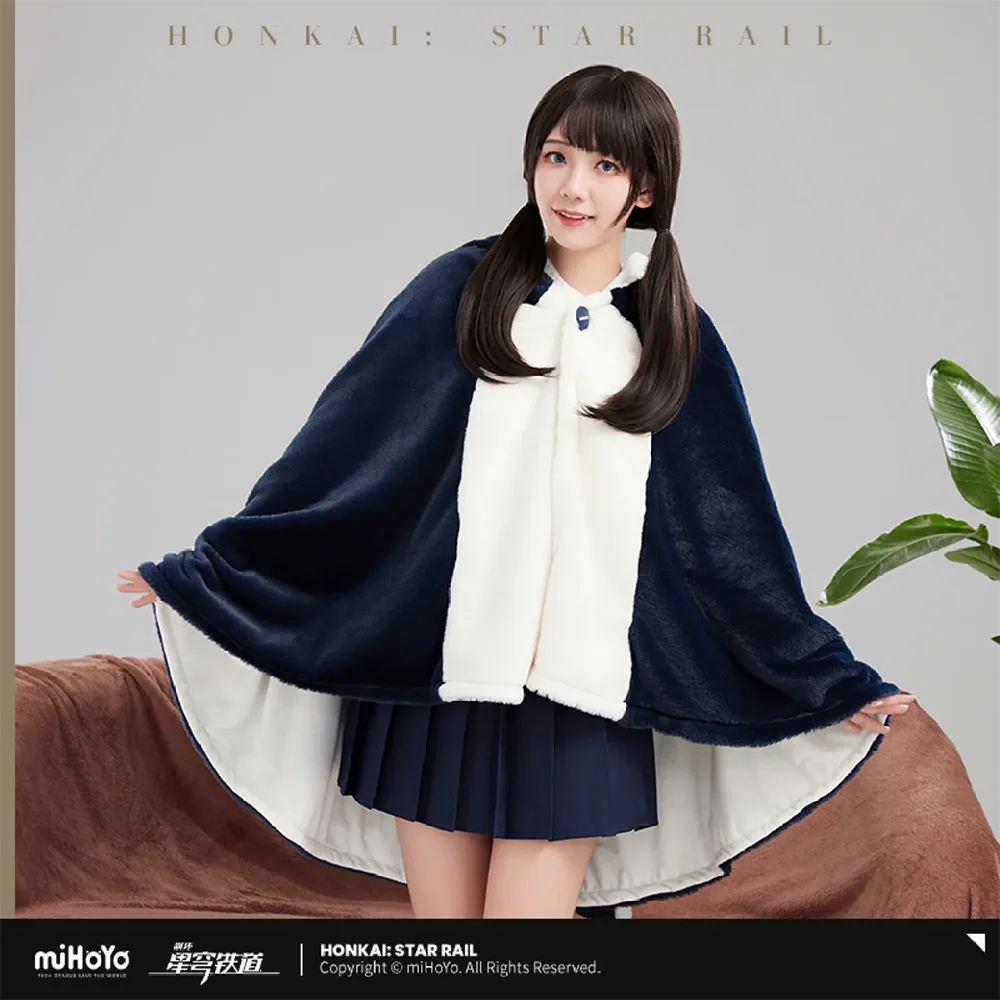 Honkai: Star Rail Pom-Pom Plush Blanket Cape-miHoYo-Ace Cards &amp; Collectibles