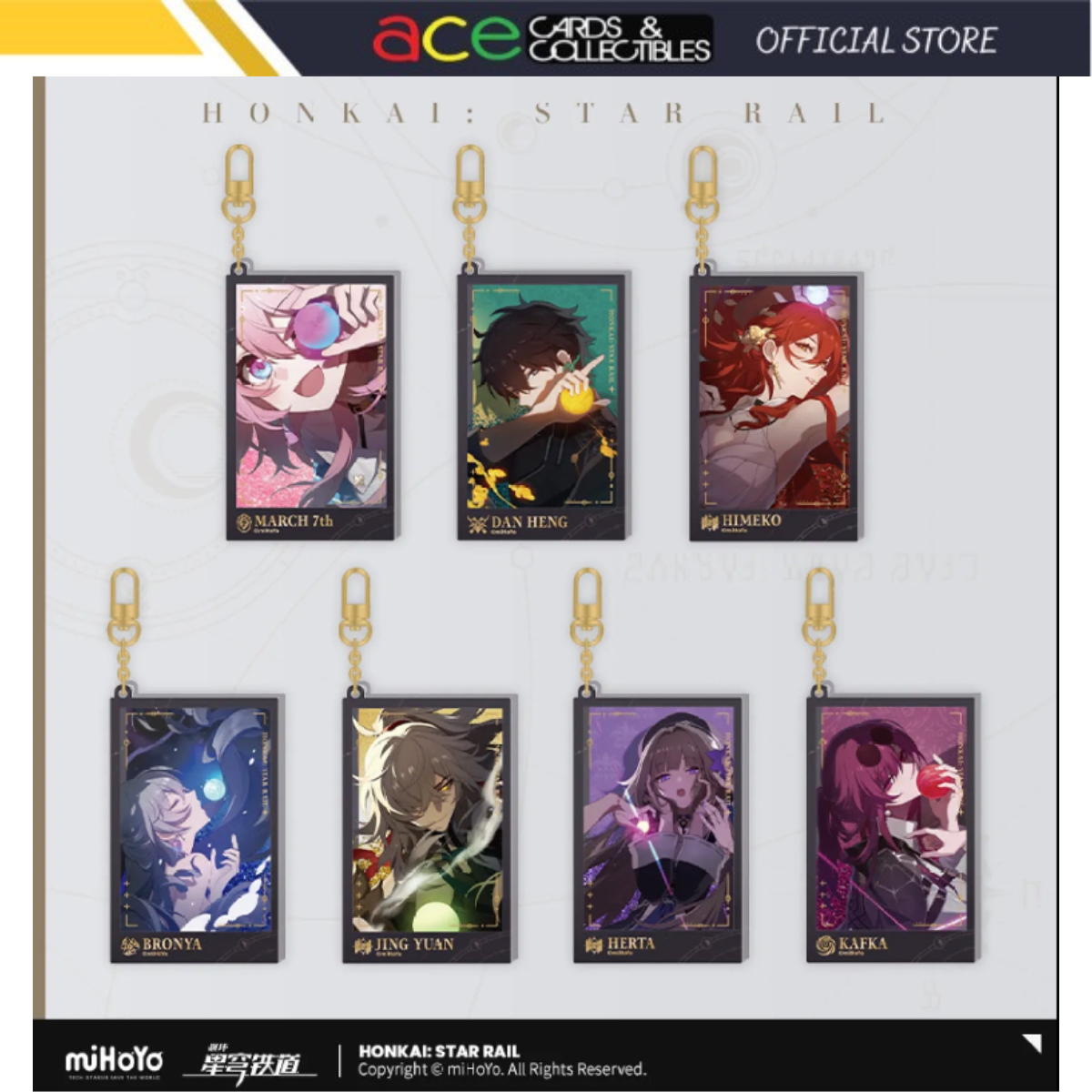 Honkai: Star Rail Quicksand Keychain "Departure Countdown Series"-Kafka-miHoYo-Ace Cards & Collectibles