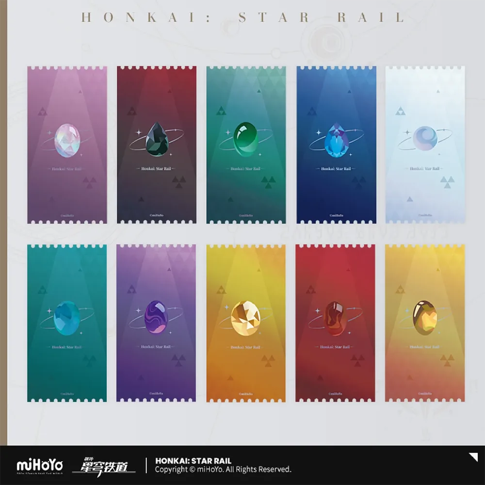 Honkai: Star Rail Stoneheart's Oath Ring Laser Ticket Set-miHoYo-Ace Cards & Collectibles