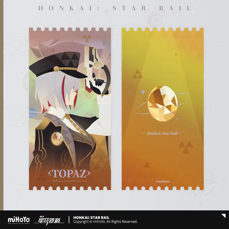 Honkai: Star Rail Stoneheart's Oath Ring Laser Ticket Set-miHoYo-Ace Cards & Collectibles