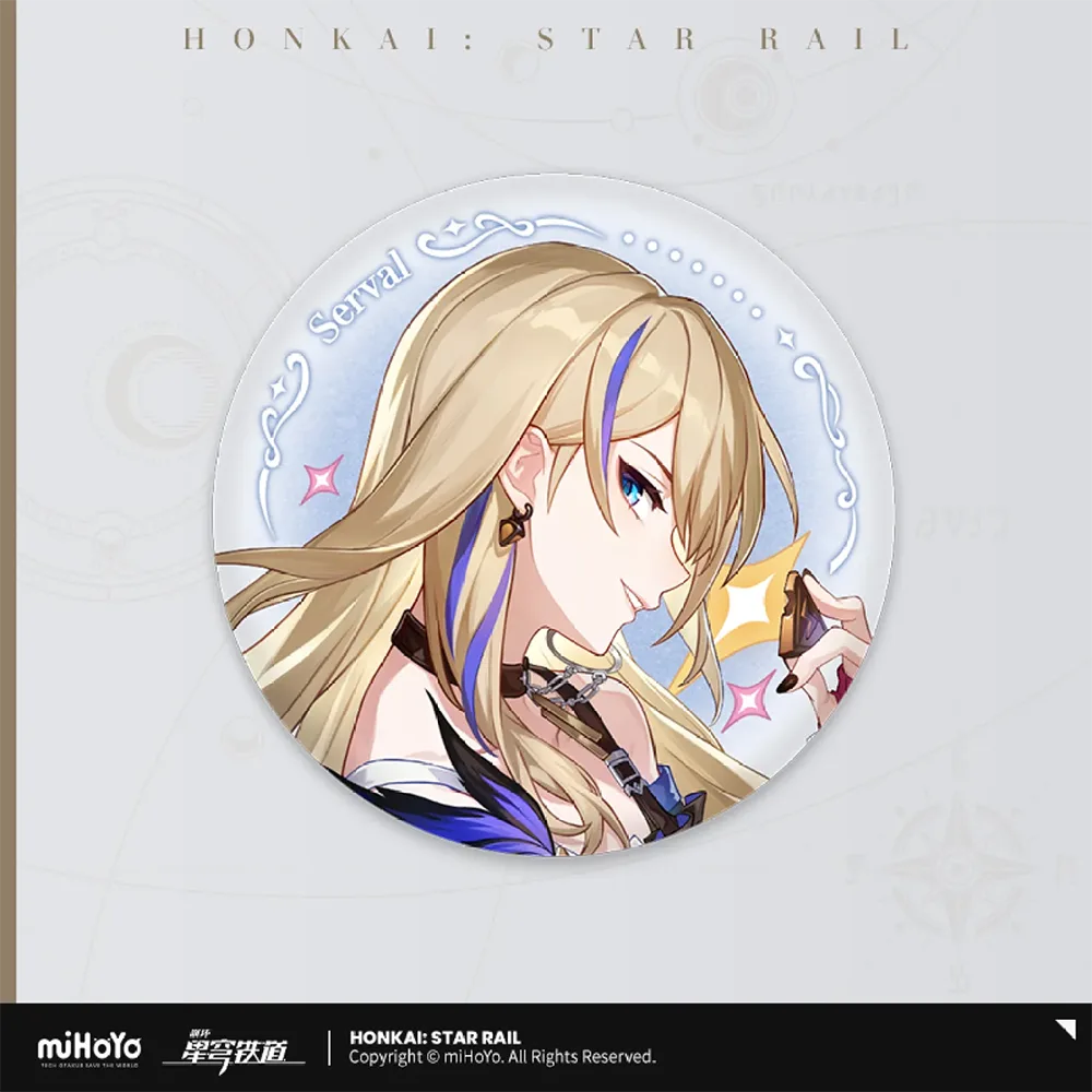 Honkai: Star Rail Universe Candy House Badge-Serval-miHoYo-Ace Cards &amp; Collectibles